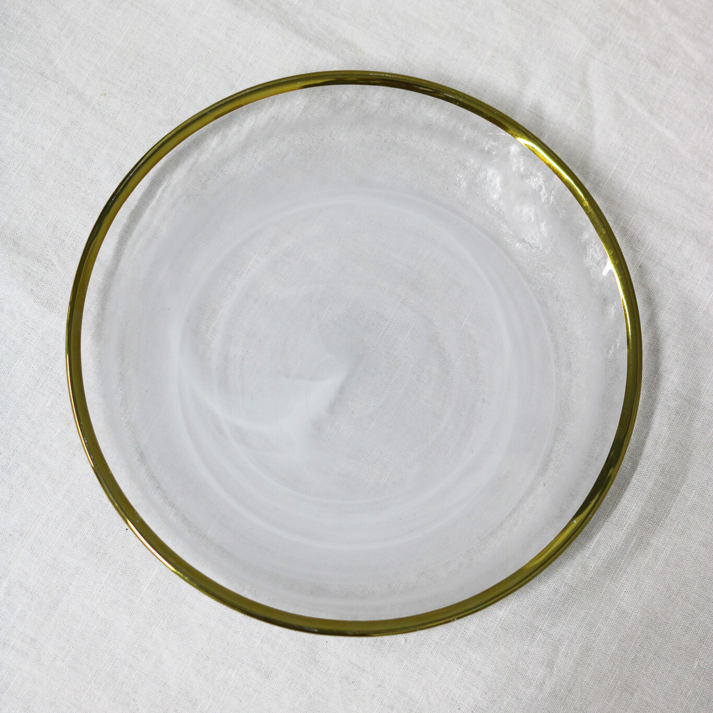 【アウトレット品50-52】ガラスプレート|ミラージュゴールドフレーム