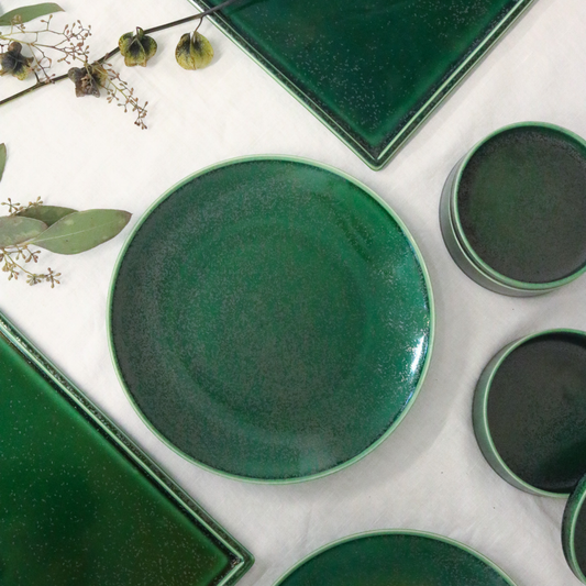 24cmプレート|アイビーグリーン
