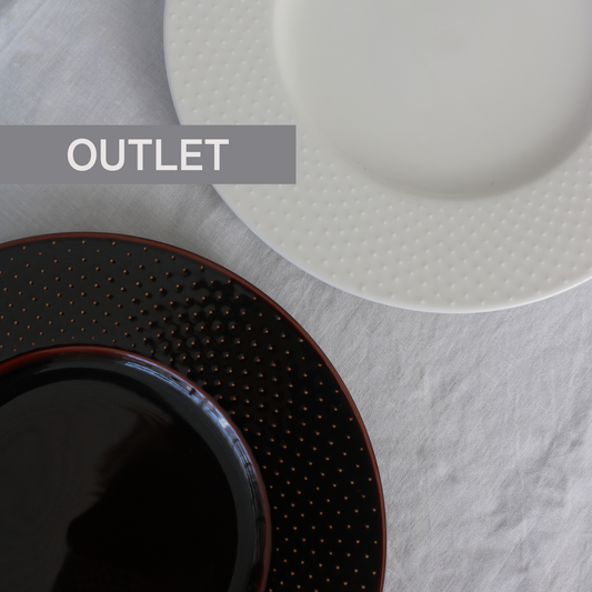 【アウトレット品(現品限り)23-24】ドット|27cmディナー皿