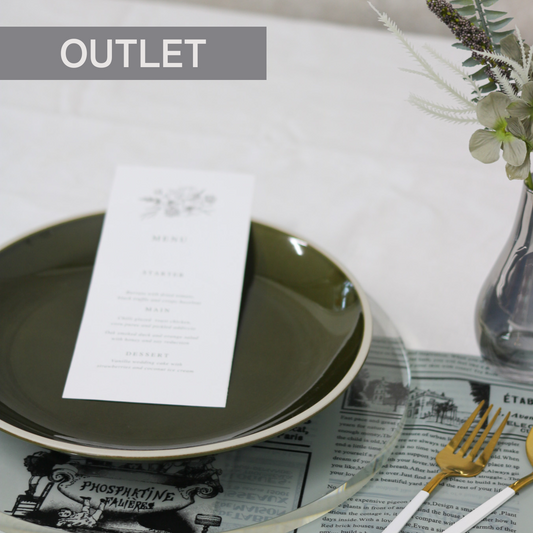 【アウトレット品(現品限り)81】リストーン リーフグリーン 25.5cmプレート