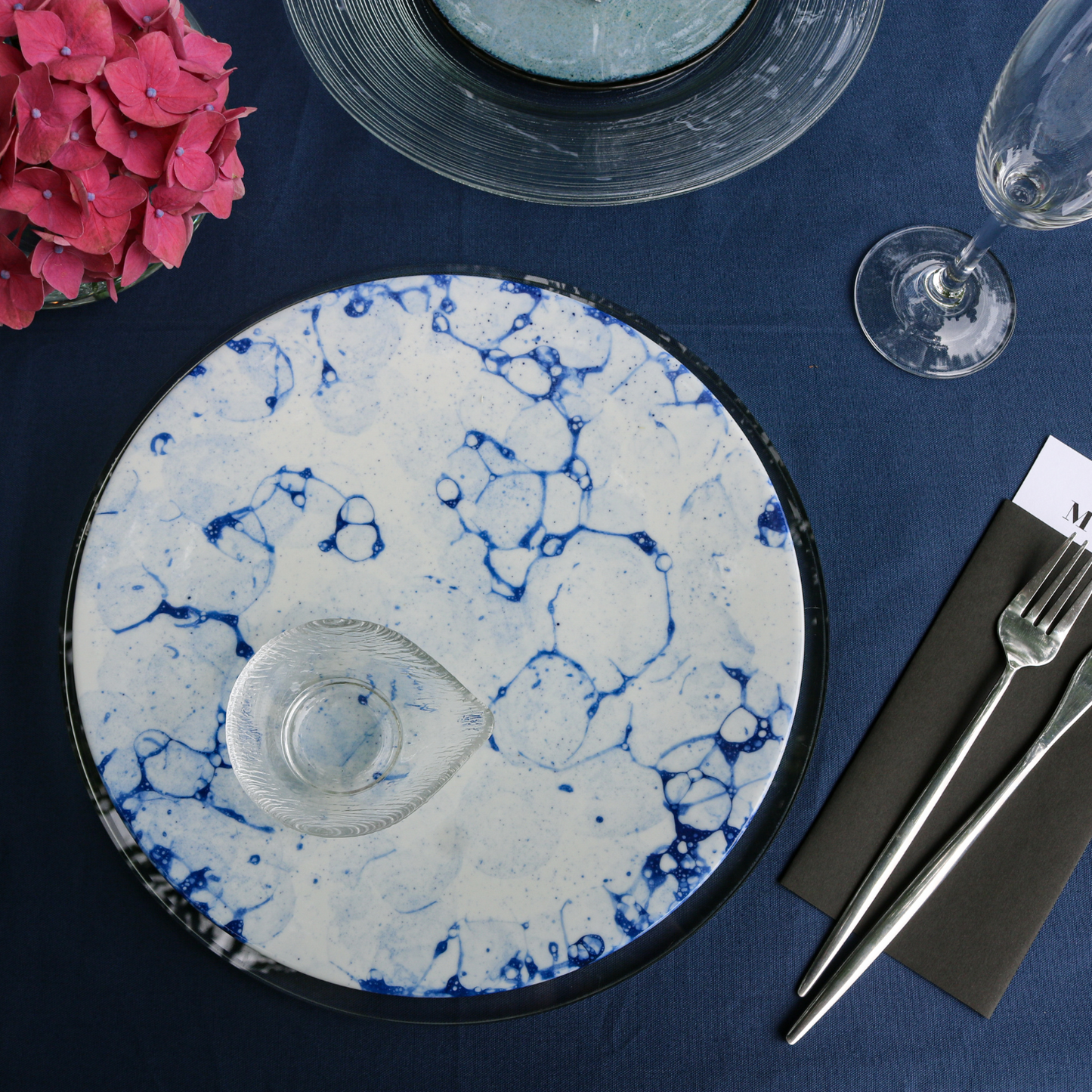 27cmディナープレート|藍珠