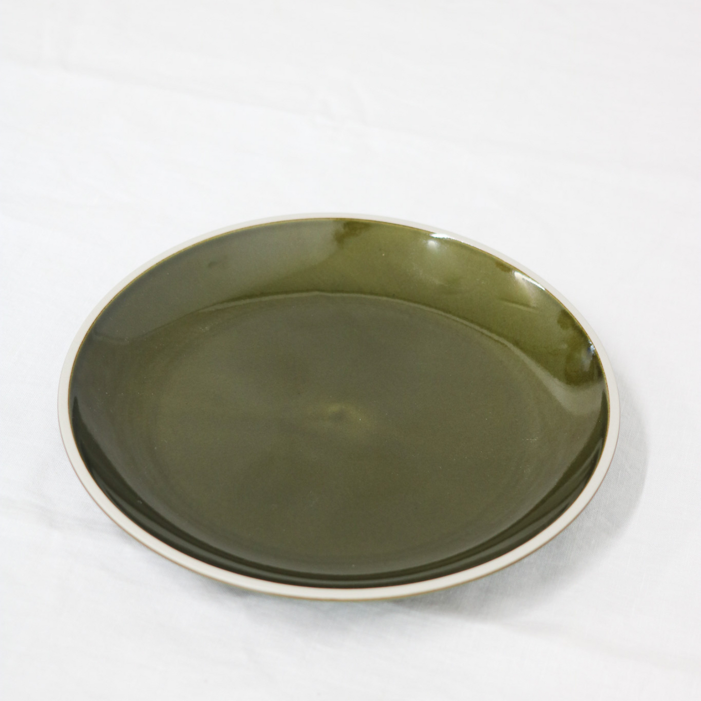 【アウトレット品(現品限り)81】リストーン リーフグリーン 25.5cmプレート