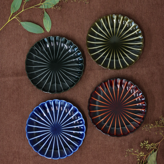 ぎやまん陶|4.5寸皿