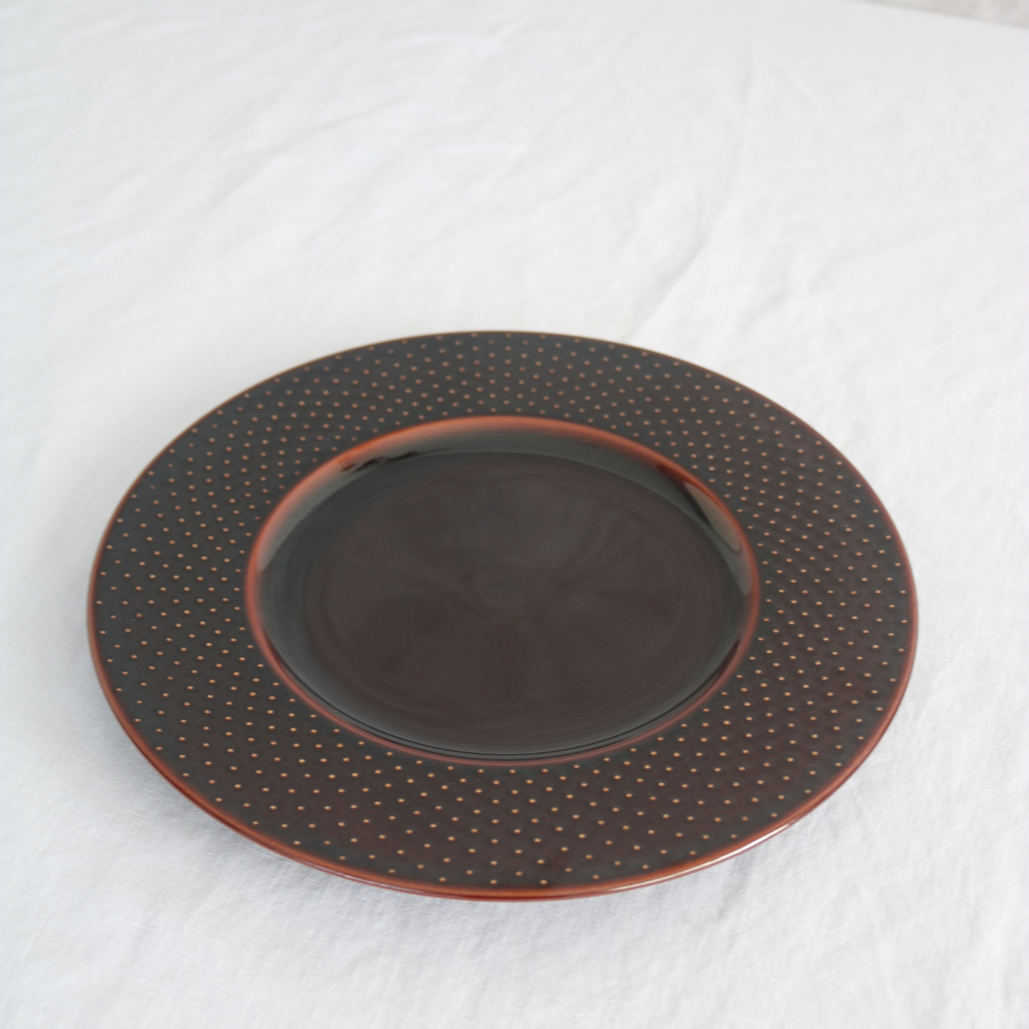 【アウトレット品(現品限り)23-24】ドット|27cmディナー皿