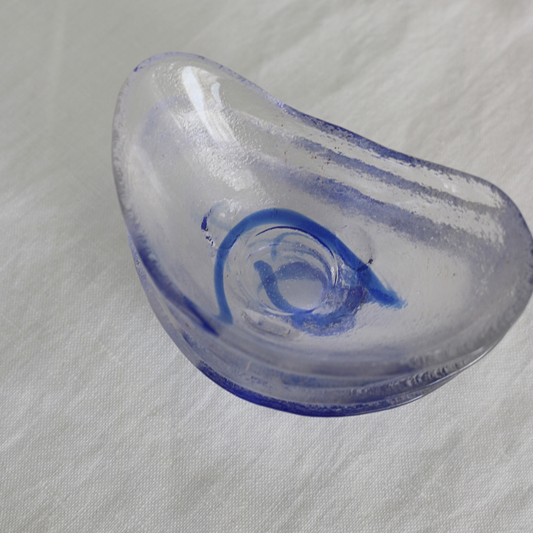 硝子ミニ小鉢ビーンズ(青)