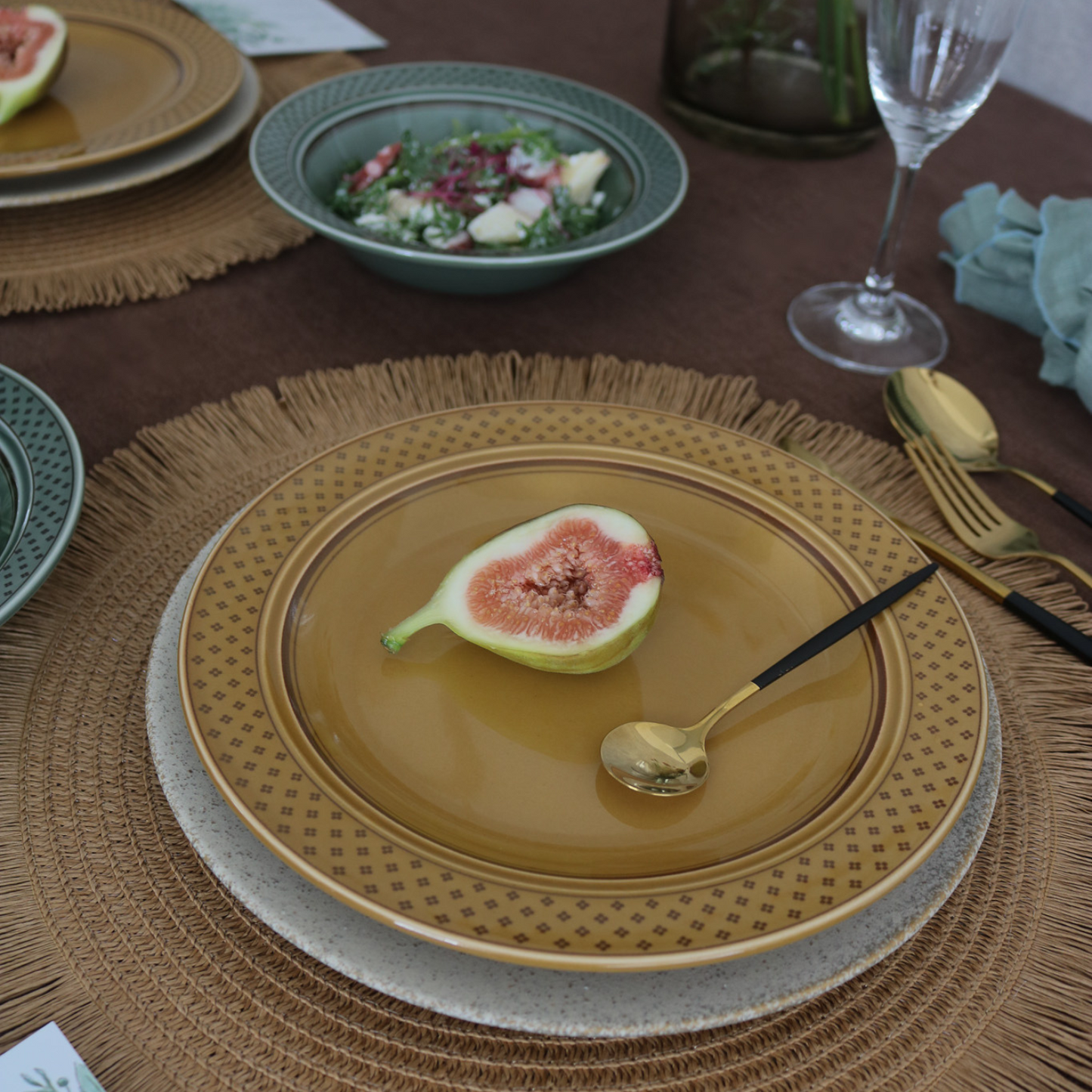 【アウトレット品(現品限り)71】23cmミート皿|オータムリーフ