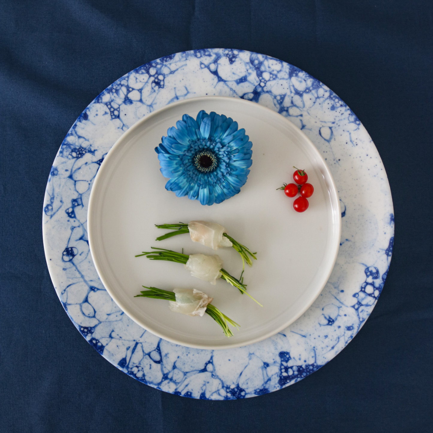 27cmディナープレート|藍珠