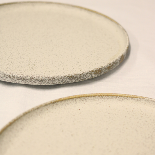 27cm丸浅口切立皿|絹衣