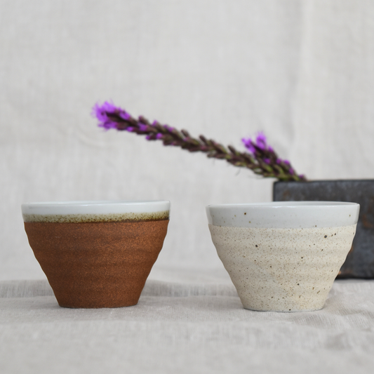 白伊賀北山小鉢・茶備前北山小鉢