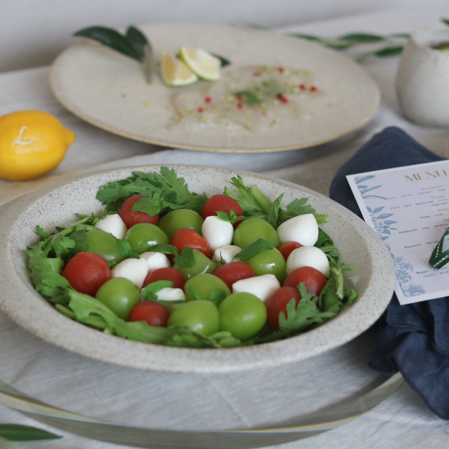 24cmパスタ皿｜絹衣