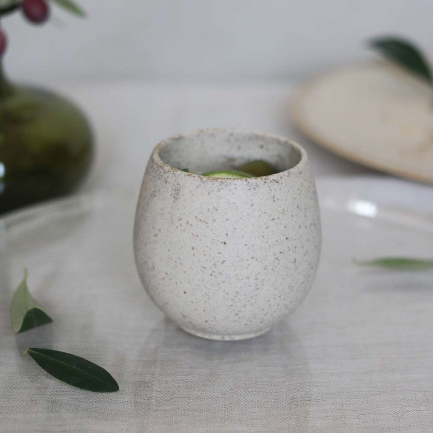 玉子型湯呑｜絹衣